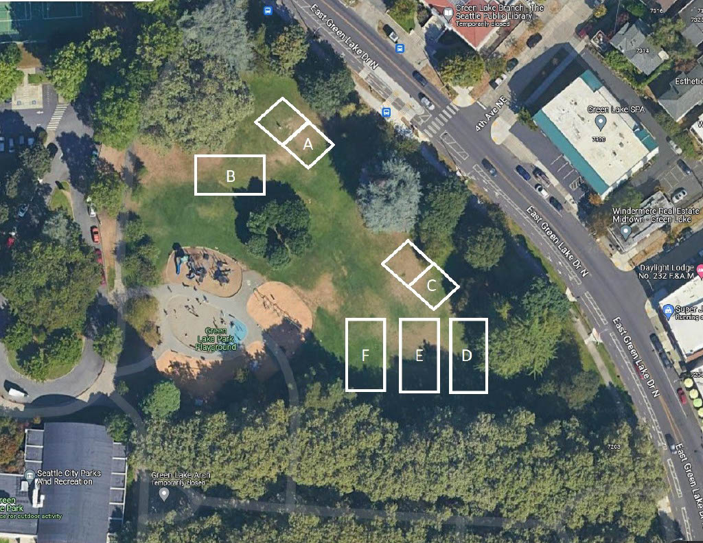 Green Lake Park net layout map