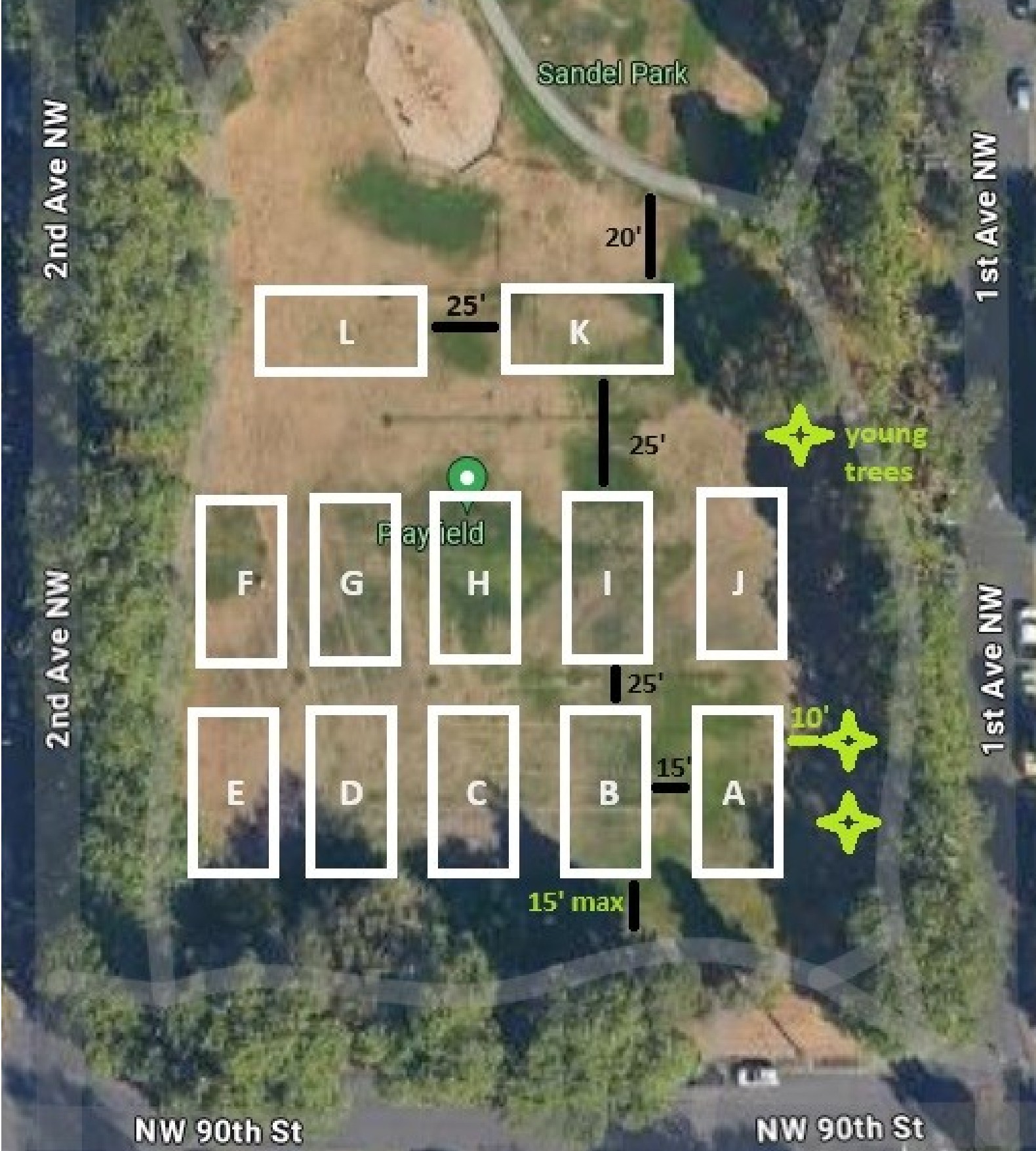 Sandel Park net layout map